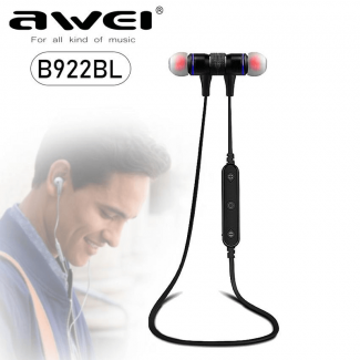 Awei B922BL Wireless Earphones with Magnetic Lock, Dual Device Connection, Built-In Mic, and Voice Control Price in Pakistan | LAPTAB