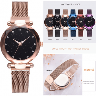 Milan Stainless Steel Magnetic Watch Strap Adjustable Loop for Easy Installation Price in Pakistan | LAPTAB