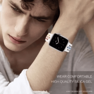Apple Watch Nike Sport Band 38/42mm & 42/44mm Silicone Strap with Adjustable Velcro Price in Pakistan | LAPTAB