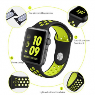 Apple Watch Nike Sport Band 38/42mm & 42/44mm Silicone Strap with Adjustable Velcro Price in Pakistan | LAPTAB