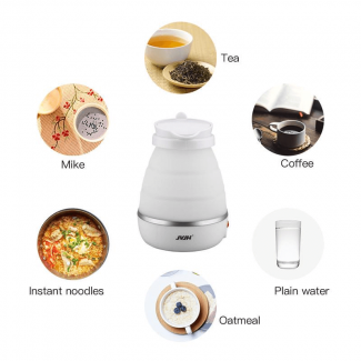 Electric Foldable Kettle with Stainless Steel Heating, Safety Features, and Anti-Scald Handle Price in Pakistan | LAPTAB
