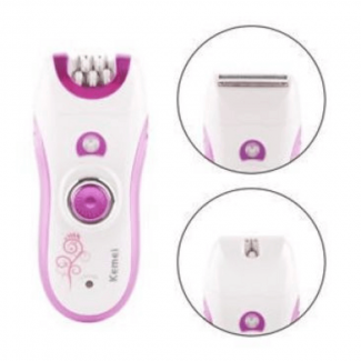 Kemei KM-3066 6-in-1 Rechargeable Epilator with Light, Two Speeds, and Callus Remover Price in Pakistan | LAPTAB