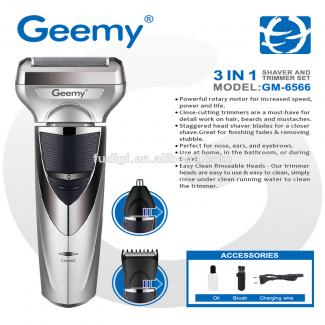 Geemy GM-6582 3-in-1 Electric Hair Trimmer with Ceramic Heads and Turbo Boost Price in Pakistan | LAPTAB