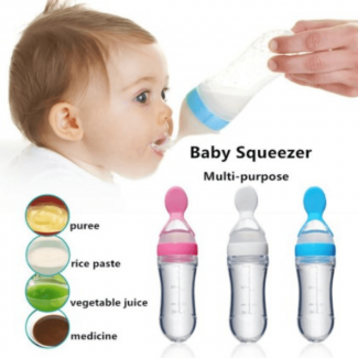 Formula Infant Spoon Feeder for Babies, Soft Squeezable 90ml BPA-Free Bottle Price in Pakistan | LAPTAB