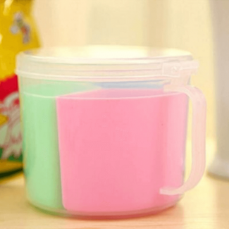3in1 Transparent Spice Storage Box with 3 Compartments, Spoon, Food Grade Plastic Price in Pakistan | LAPTAB
