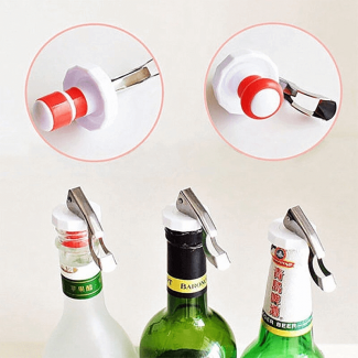 Multi-Function Stainless Steel Bottle Opener with Silicone Stopper for Sealing Price in Pakistan | LAPTAB