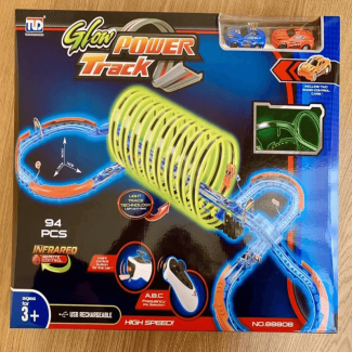 Remote Control Glow Power Track Set with Neon Colors and Glow-in-the-Dark Ramps Price in Pakistan | LAPTAB