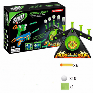 Glow In The Dark Hover Shot Floating Target Game with Adjustable Pillars and Blasters Price in Pakistan | LAPTAB