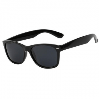 Black Unisex Wayfarer Fashion Sunglasses
