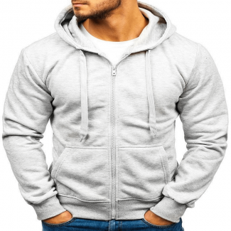 Men's Casual Zipper Hoodie Sweatshirt, Polyester Cotton, Full Sleeve, Multiple Colors Price in Pakistan | LAPTAB