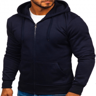 Men's Casual Zipper Hoodie Sweatshirt, Polyester Cotton, Full Sleeve, Multiple Colors Price in Pakistan | LAPTAB