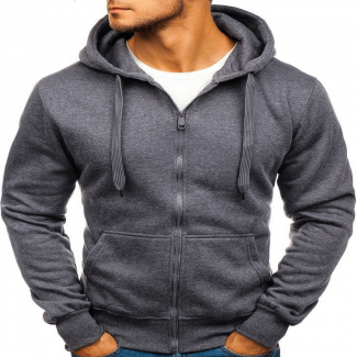 Men's Casual Zipper Hoodie Sweatshirt, Polyester Cotton, Full Sleeve, Multiple Colors Price in Pakistan | LAPTAB