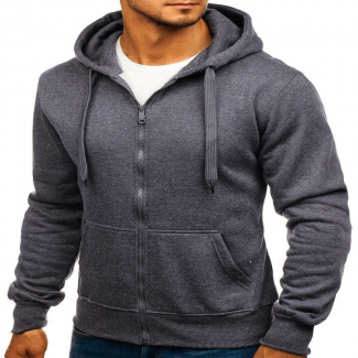 Men's Casual Zipper Hoodie Sweatshirt, Polyester Cotton, Full Sleeve, Multiple Colors Price in Pakistan | LAPTAB