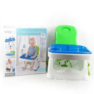Baby Plastic Booster Seat High Chair with Adjustable Height, Safety Straps, and Removable Foldable Tray for Babies up to 3 Years Price in Pakistan | LAPTAB