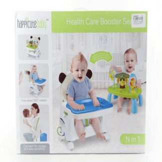 Baby Plastic Booster Seat High Chair with Adjustable Height, Safety Straps, and Removable Foldable Tray for Babies up to 3 Years Price in Pakistan | LAPTAB