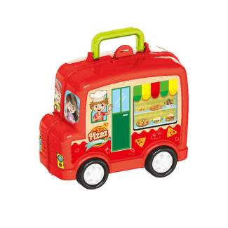 Luxury Pizza Car Pretend Play Moving Van Kitchen Toy Set for Children Safe Durable Price in Pakistan | LAPTAB
