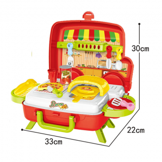 Luxury Pizza Car Pretend Play Moving Van Kitchen Toy Set for Children Safe Durable Price in Pakistan | LAPTAB
