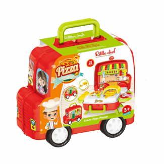Luxury Pizza Car Pretend Play Moving Van Kitchen Toy Set for Children Safe Durable Price in Pakistan | LAPTAB