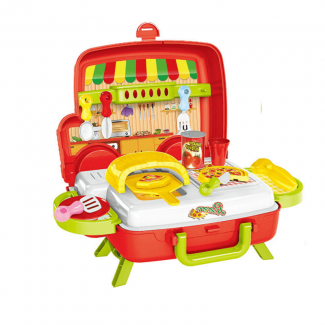 Luxury Pizza Car Pretend Play Moving Van Kitchen Toy Set for Children Safe Durable Price in Pakistan | LAPTAB