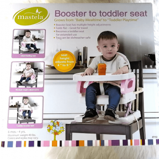 Toddler Seat Chair with Adjustable Height, Safety Straps, and Removable Tray for Babies up to 20kg Price in Pakistan | LAPTAB
