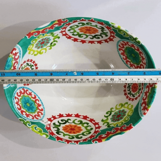 Melamine Crockery Large Floral Pattern Bowl, Durable, Food Grade, Easy Clean Price in Pakistan | LAPTAB