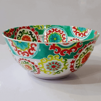 Melamine Crockery Large Floral Pattern Bowl, Durable, Food Grade, Easy Clean Price in Pakistan | LAPTAB