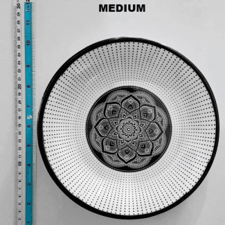 Set of 3 Printed Double Glazed Melamine Dinner Plates ? Large, Medium, Small Price in Pakistan | LAPTAB