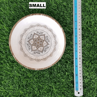 Set of 3 Double Glazed Melamine Dinner Plates with Floral Design, Durable and Food Grade Price in Pakistan | LAPTAB