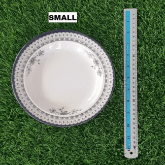 Set of 3 Eco-Friendly Floral Printed Dinner Plates, Small Medium Large, Double Glazed Melamine Price in Pakistan | LAPTAB