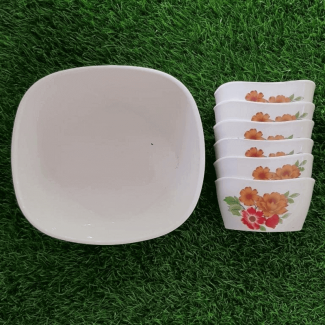 Set of 7 Melamine Custard Bowls, Food Grade, Durable, Eco-Friendly, Easy Clean Price in Pakistan | LAPTAB