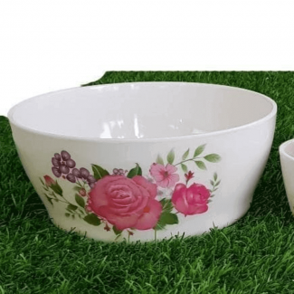 Melamine Custard Bowl Set of 7 with Floral Design, Food Grade, Durable and Easy to Clean Price in Pakistan | LAPTAB