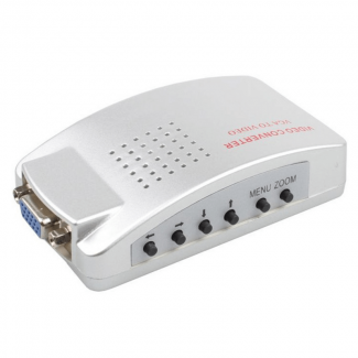Video Converter VGA to BNC with High Resolution, USB/PS2 Power, Composite & S-Video Support