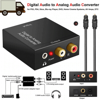 Digital to Analog Audio Converter Amplifier with RCA Output for Home and Professional Use Price in Pakistan | LAPTAB