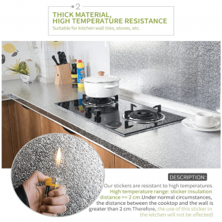 Kitchen Oil-Proof Waterproof Aluminum Stickers