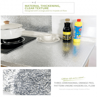 Kitchen Oil-Proof Waterproof Aluminum Foil Stickers for Shelves and Surfaces Protection Price in Pakistan | LAPTAB
