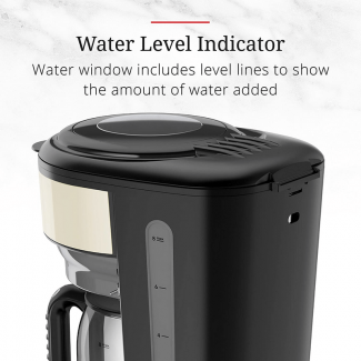 Retro Style 8-Cup Home Coffee Machine with Timer, Display, and Anti-Drip Function Price in Pakistan | LAPTAB