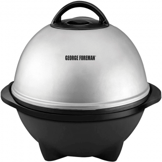 George Foreman Indoor/Outdoor Electric Metal Grill with Lid, Removable Plates, Adjustable Temperature Price in Pakistan | LAPTAB