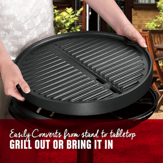 George Foreman Indoor/Outdoor Electric Metal Grill with Lid, Removable Plates, Adjustable Temperature Price in Pakistan | LAPTAB