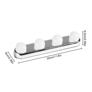 LED Mirror Light 4 Bulb Makeup Night Light with Suction Cups, Portable, 50,000 Hours Price in Pakistan | LAPTAB