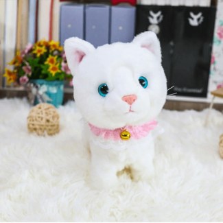Electric Cute Interactive Toy Cat with Sound Control and Soft Plush Fur for Babies Price in Pakistan | LAPTAB