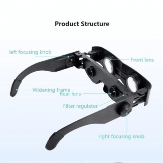 Glasses Style Telescope 400X Magnifier Binoculars with Adjustable Focus and Sunshade Price in Pakistan | LAPTAB