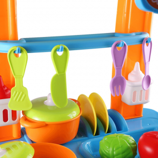 Children's Kitchen Cooking Tool Set Pretend Play Workbench Toy, Safe and Portable Price in Pakistan | LAPTAB