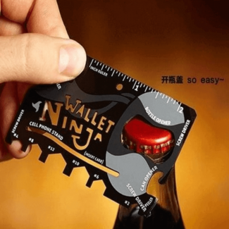 Ninja 18 In 1 Multi-Purpose Camping Tool Card with Knife, Ruler, and Screwdriver Price in Pakistan | LAPTAB