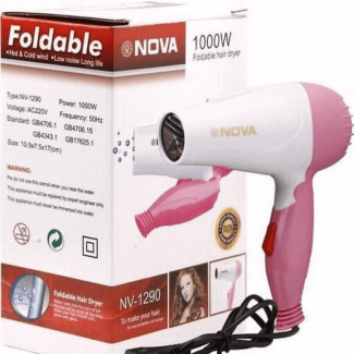 Hair Dryer Nova NV 1290 with Ionic Conditioning, Volume Boost, and Bendable Body Price in Pakistan | LAPTAB