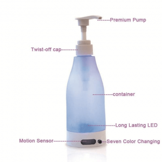 LED Colorful Induction Hand Sanitizer Dispenser with 7 LED Colors and Waterproof Base Price in Pakistan | LAPTAB