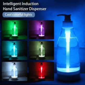 LED Colorful Induction Hand Sanitizer Dispenser with 7 LED Colors and Waterproof Base Price in Pakistan | LAPTAB