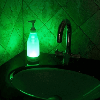 LED Colorful Induction Hand Sanitizer Dispenser with 7 LED Colors and Waterproof Base Price in Pakistan | LAPTAB