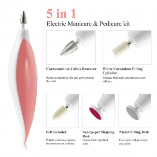 5 In 1 Nail Art Kit with 5 Precision Tools for Manicure and Pedicure Care Price in Pakistan | LAPTAB