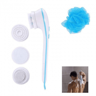 Electric Shower Brush 5-in-1 Spin Spa Bath Scrubber with Long Handle and Multiple Heads Price in Pakistan | LAPTAB