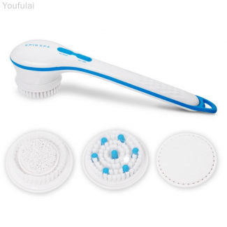 Electric Shower Brush 5-in-1 Spin Spa Bath Scrubber with Long Handle and Multiple Heads Price in Pakistan | LAPTAB